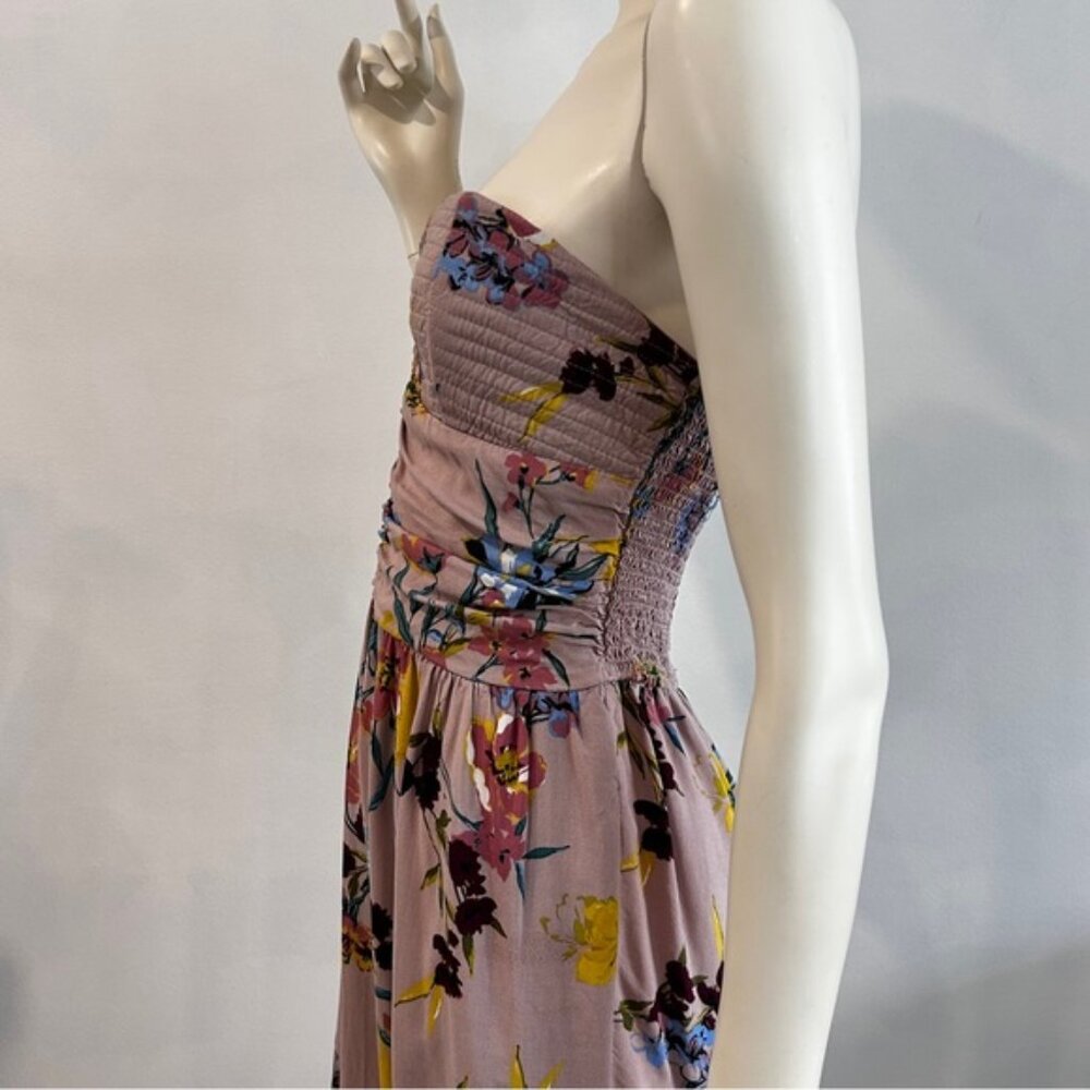 Strapless Boho Beachy Floral Jumpsuit - Picture 6 of 14
